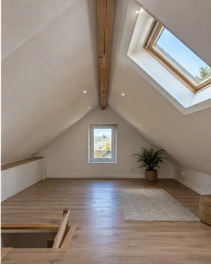 Isolation des combles — résultat après travaux