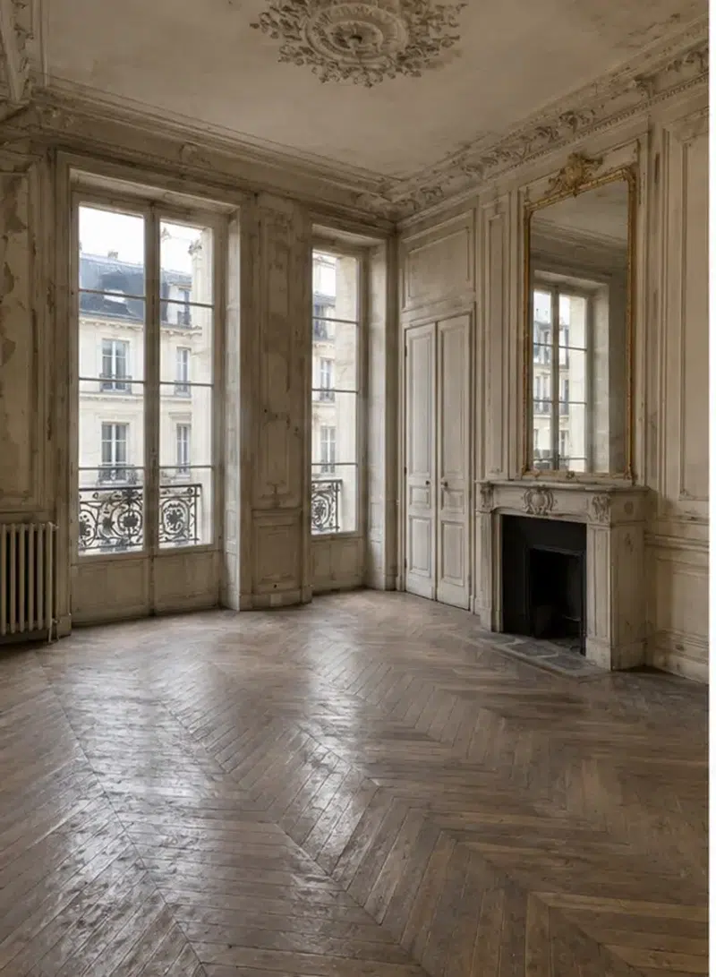 Rénovation d’appartement haut de gamme à Paris 7e — état avant travaux