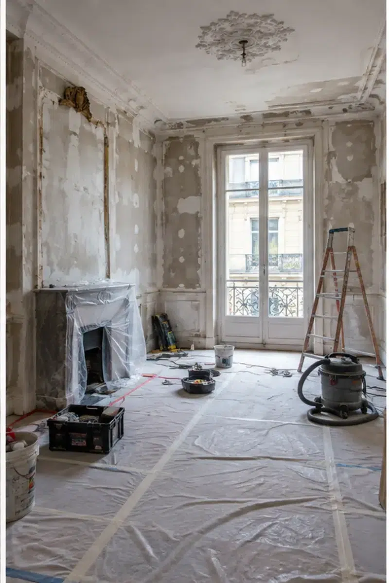 Rénovation d’appartement — chantier en cours