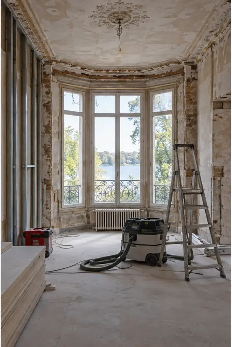 Rénovation de maison à Enghien-les-Bains — chantier en cours
