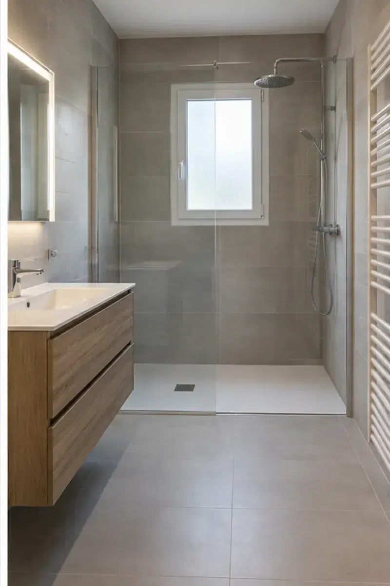 Rénovation de salle de bain — résultat après travaux